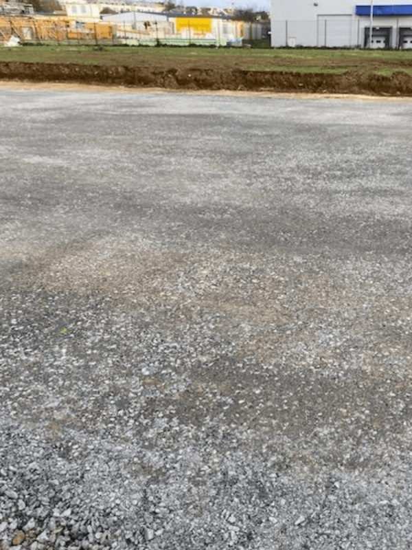 Terrassement plateforme industrielle