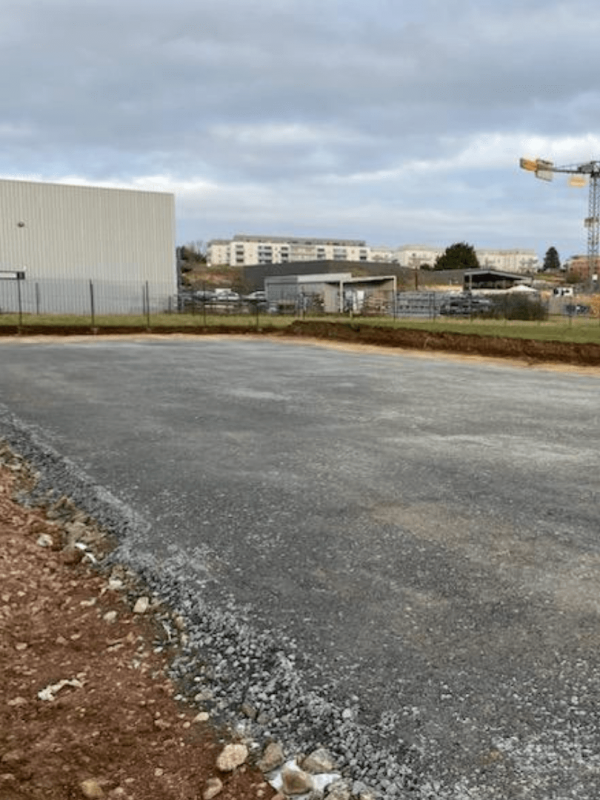 Terrassement plateforme industrielle