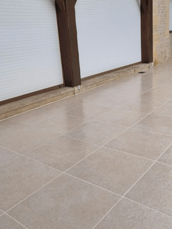 Aménagement jardin 1 - pose de terrasse - Terrasse en dalle grès ceram