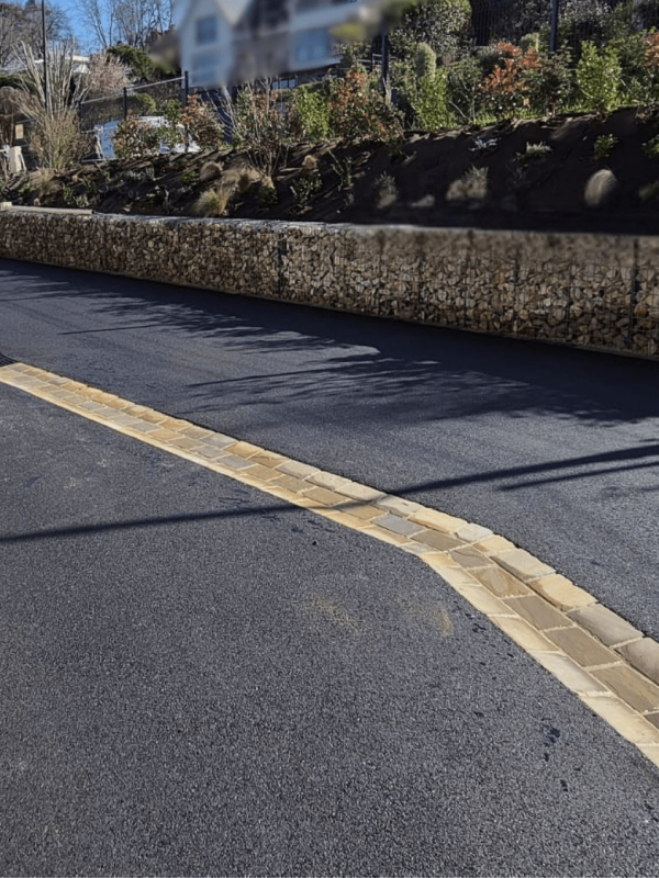 Aménagement jardin - terrassement paysager - Mur en gabion